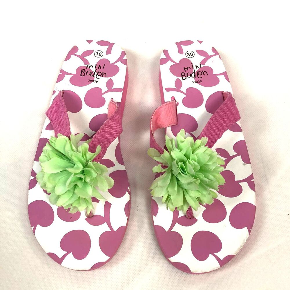 Boden Child Flip Flop Cherry Size 5 Girl